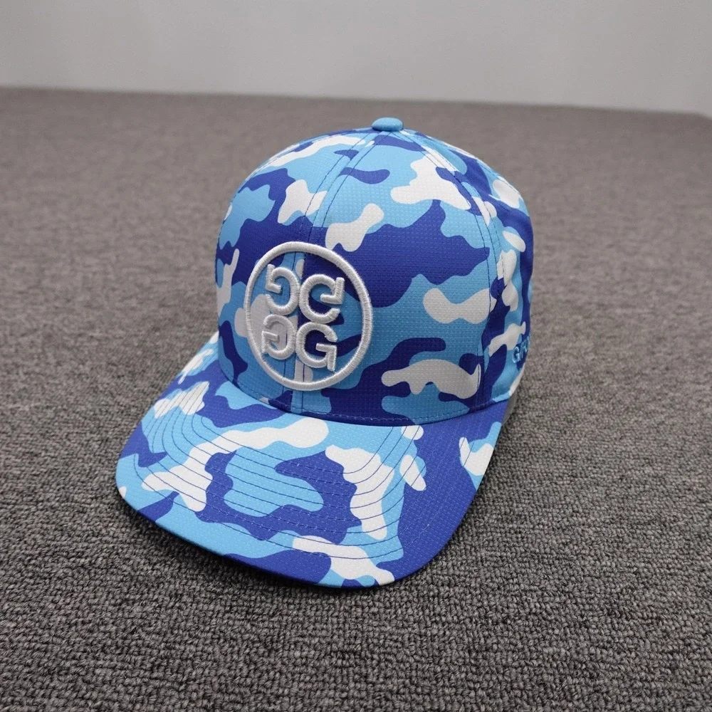 G/FORE Hat Cap Snap Back Mens One Size Blue Camo Baseball Golf Performance Logo